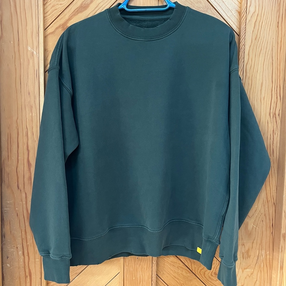 The Yellow Label cotswald crewneck sweatshirt dark green size M